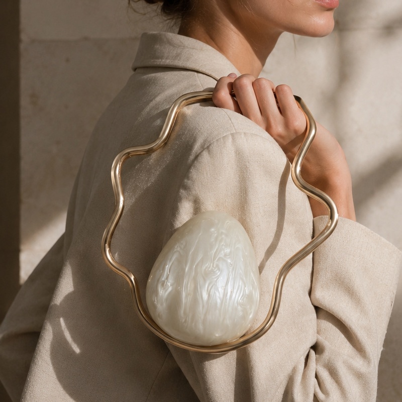 Luxury Bags Cute - Damska mini torebka w kształcie jajka