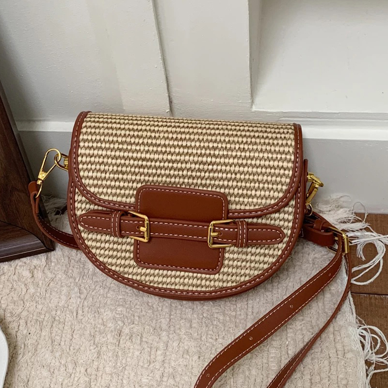 Luxury Bags Leather - Mini torebki typu saddle bag w